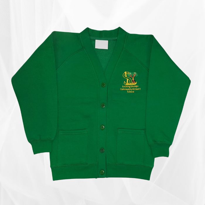 Cardigan Sweatshirt Emerald green