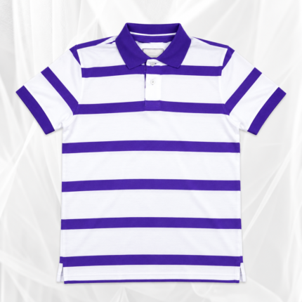 Mens Short Sleeve Yarn Dyed Polo Shirt